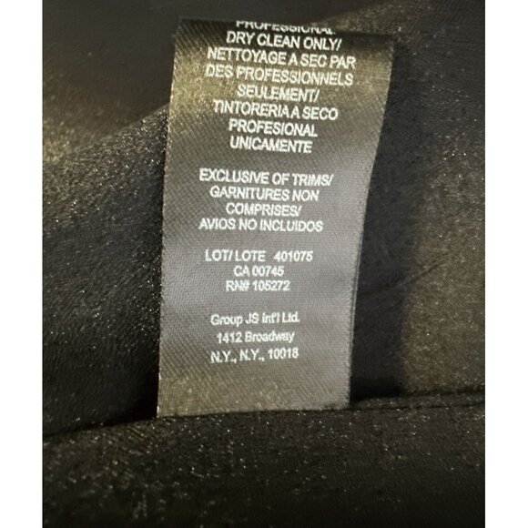 Halston Gold & Black Jacquard Fit & Flare Midi Dress - Picture 8 of 9